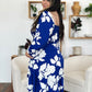 Double Take Full Size Floral Ruffle Hem Smocked Dress