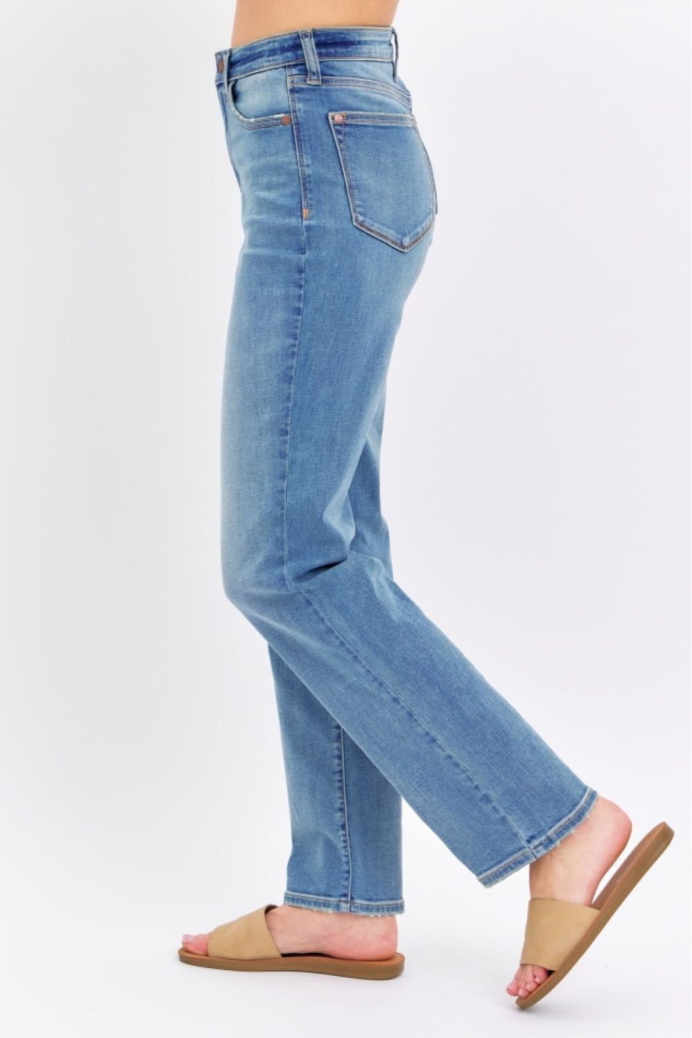 Judy Blue Full Size High Waist Straight Jeans *