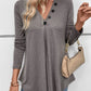 Perfee V-Neck Long Sleeve T-Shirt