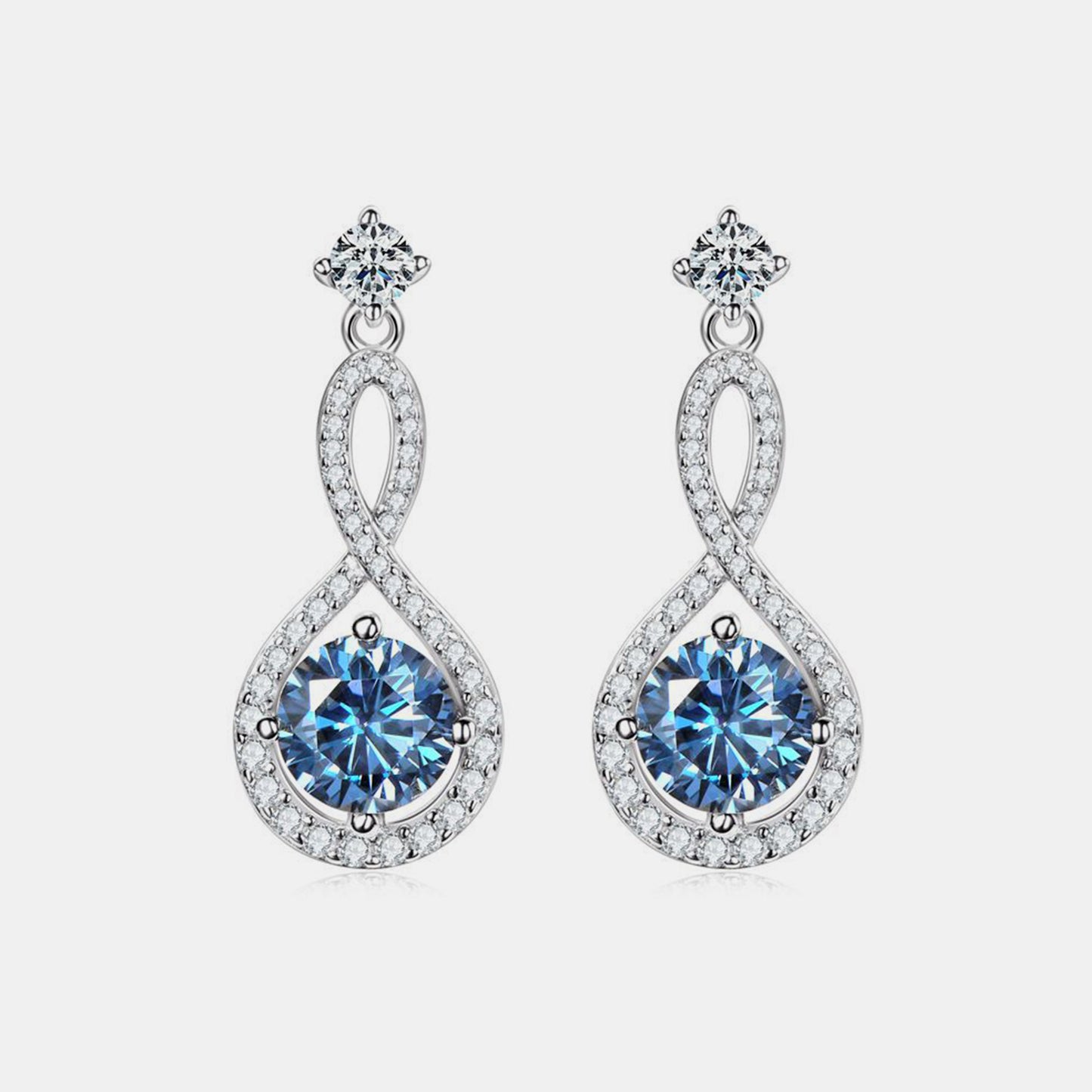 1 Carat Moissanite 925 Sterling Silver Earrings 💜