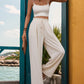 Perfee Tied Wide Leg Pants