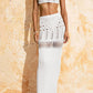 Openwork Scoop Neck Spaghetti Strap Swimsuit Cover-Up Set