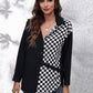 Printed Collared Neck Long Sleeve Shirt