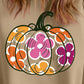 Plus Size Pumpkin Graphic Dropped Shoulder Sweatshirt