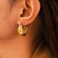 18K Gold-Plated Stainless Steel Huggie Earrings