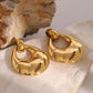 Stainless Steel Teardrop Shape Earrings