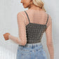 Pearl Long Sleeve Mesh Cropped Top