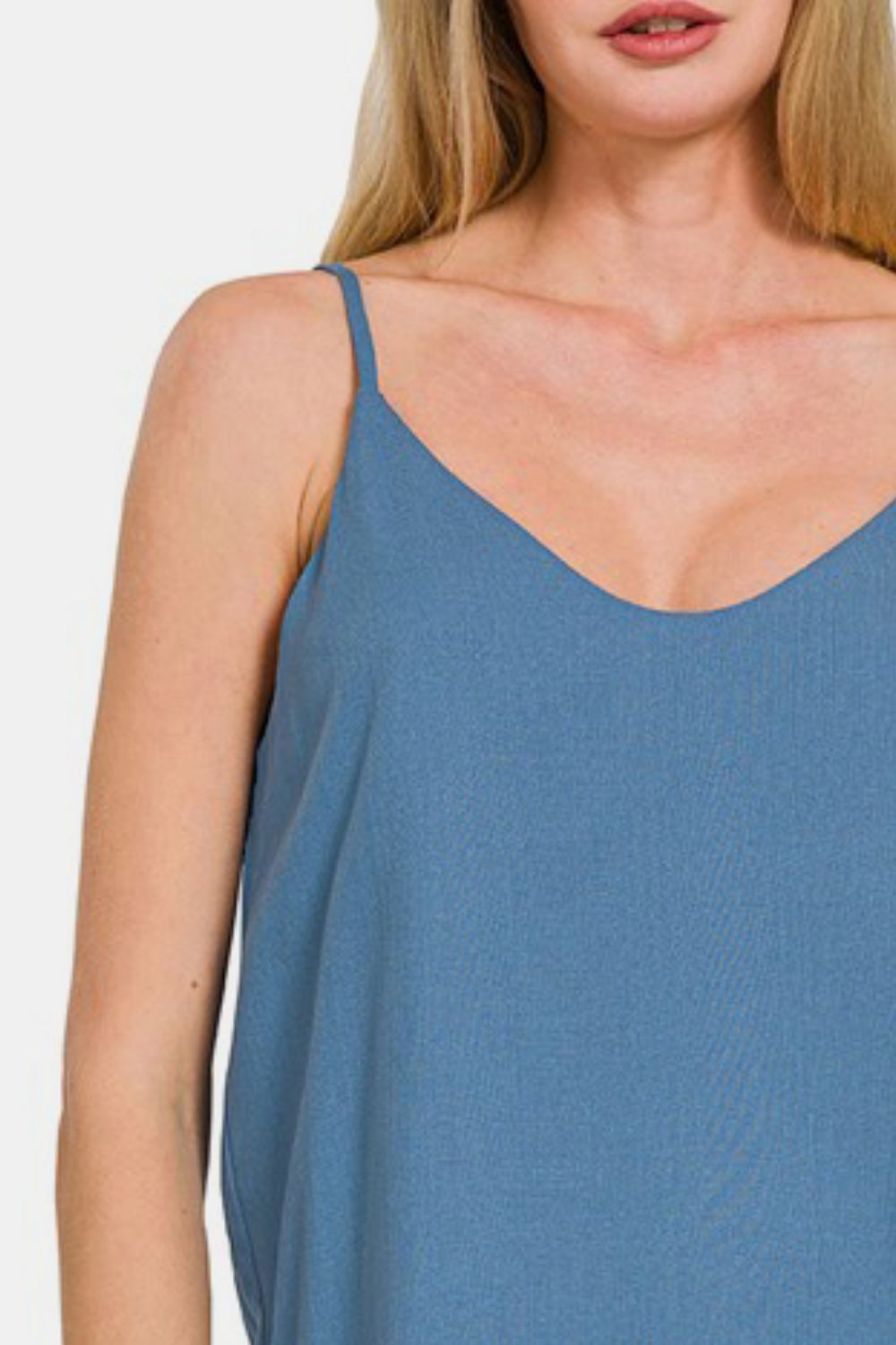 Zenana Two Layered Spaghetti Strap Cami