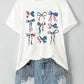 Full Size Bow Round Neck Short Sleeve T-Shirt