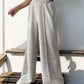 Elastic Waist Wide Leg Pants