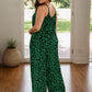 Full Size Leopard Scoop Neck Wide Leg Jumpsuit