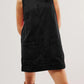 Mandy Round Neck Wide Strap Mini Dress with Pockets
