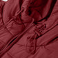 Drawstring Zip Up Hooded Vest Coat