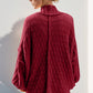 Double Take Full Size Open Front Long Sleeve Cardigan