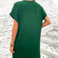 Full Size Round Neck Short Sleeve Mini Dress