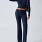 Devine Round Neck Long Sleeve Top and Drawstring Pants Set