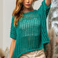 BiBi Hollowed Out Short Sleeve Knit Cover Up - Brand BiBi