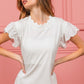 BiBi Scallop Edged Lace Trim Top - Brand BiBi
