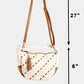 Fame Tassel Detail Weave Semi Circle Bag