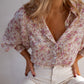Printed Collared Neck Long Sleeve Shirt