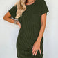 Round Neck Short Sleeve Mini Dress