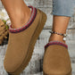 Round Toe Platform Slippers