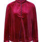 Half Button Long Sleeve Blouse