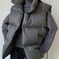 Zip Up Turtleneck Vest Coat