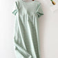 Full Size Striped Round Neck Short Sleeve Dress