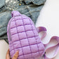 Quilted Nylon Crossbody  Bag