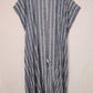 Striped Open Front Longline Cover Up