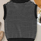 Striped Collared Neck Tank