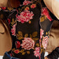 Floral Mock Neck Long Sleeve Top