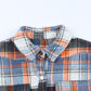 Plaid Collared Neck Long Sleeve Shirt