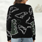 Dinosaur Print Pullover Sweater