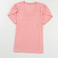 V-Neck Petal Sleeve T-Shirt