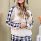 And The Why Drawstring Hooded Top and Plaid Pants Lounge Set