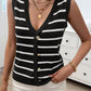 Striped V-Neck Knit Tank