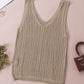 V-Neck Wide Strap Knit Vest
