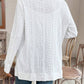 Pocketed Eyelet Open Front Cover Up