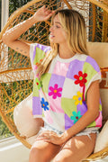 BiBi Flower Patch Checkered Sweater Vest - Brand BiBi