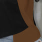 Color Block Notched Short Sleeve T-Shirt
