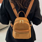 Suede Adjustable Strap Backpack Bag