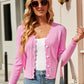 Button Up Long Sleeve Cardigan