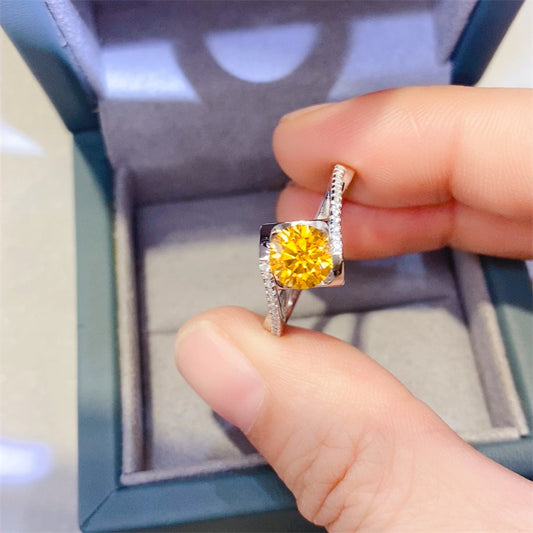 1 Carat Moissanite 925 Sterling Silver Ring 💜