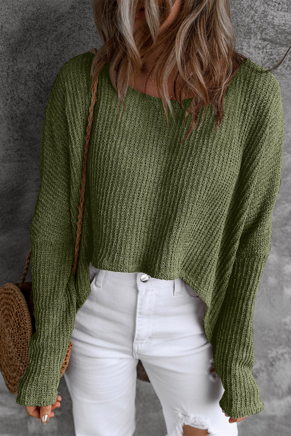 Beautiful Browns Round Neck High-Low Sweater 🦋