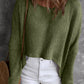 Beautiful Browns Round Neck High-Low Sweater 🦋