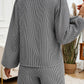 Devine Tied Long Sleeve Top and Shorts Set