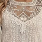 Lace Eyelet Long Sleeve Top