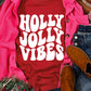 Letter Graphic Round Neck Long Sleeve Sweatshirt